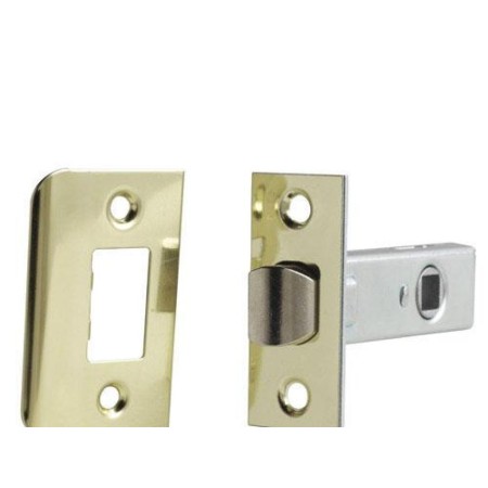 PICAPORTE WOLFPACK  CANTO CUADRADO 45 MM.  HIERRO LATONADO