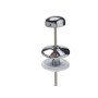 TIRADOR CISTERNA BAJANTE VERTICAL ANGULAR CROMO 120 MM. 