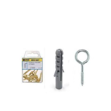 BRICO - SELF TACO Nº 4 CON HEMBRILLAS CERRADAS 17X40 MM. 