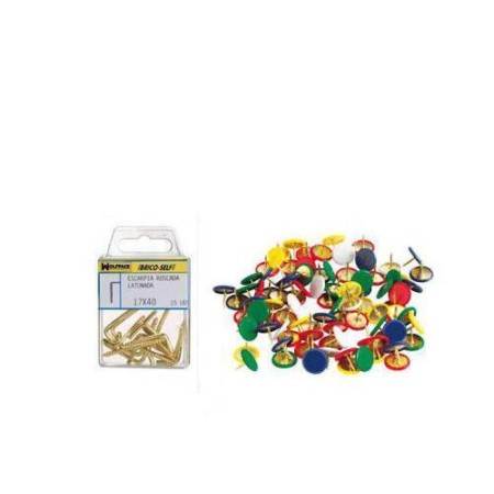 BRICO - SELF CHINCHETAS ESMALTADAS VERDES