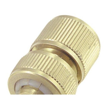 CONECTOR MANGUERA LATON 3/4 CON STOP