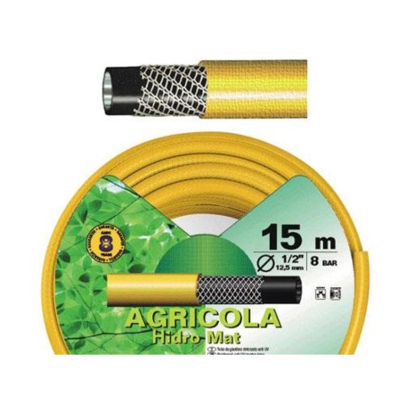 TUBO AMARILLO HIDRO MAT 15 MM.    ROLLO 50 METROS