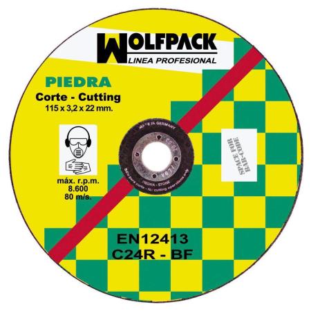 DISCO WOLFPACK PIEDRA 115X3,2X22