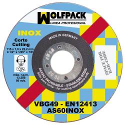 DISCO WOLFPACK INOXIDABLE 230X1,9X22,2