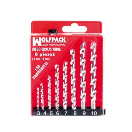 ESTUCHE BROCAS WIDIA PROFESIONAL WOLFPACK  8 PIEZAS
