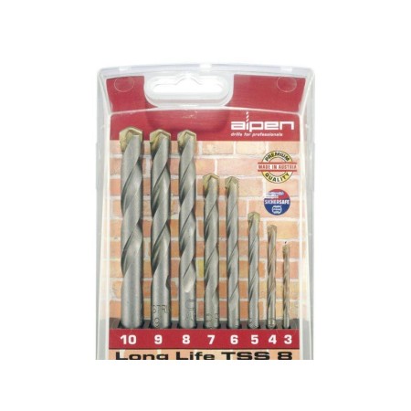ESTUCHE BROCAS ALPEN WIDIA LONG LIFE 8 PIEZAS