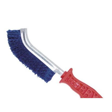 CEPILLO MANUAL P. V. C.  MANGO PLASTICO ROJO