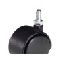 RUEDA DOMESTICA NYLON NEGRO ESPIGA M8X45MM