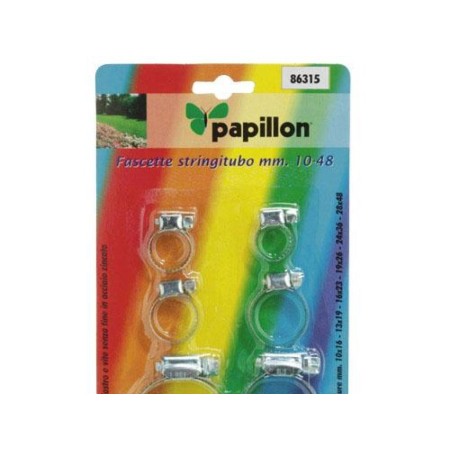 SET ABRAZADERAS INOXIDABLE PAPILLON 6 PIEZAS. 