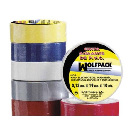 CINTA AISLANTE 10X19 NEGRA USO DOMÉSTICO