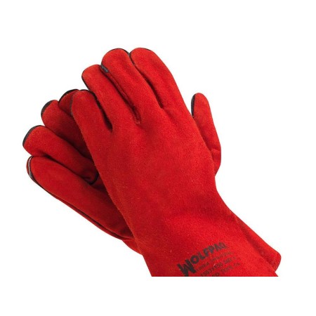 GUANTE WOLFPACK SOLDAR DENSO ROJO LARGO  (PAR)