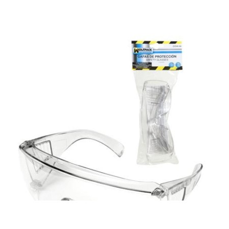 GAFAS PROTECCION EN166 PATILLAS AJUSTABLES TRANSPARENTES