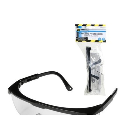GAFAS PROTECCION EN166 PATILLAS AJUSTABLES NEUTRAS