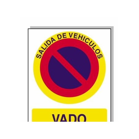 CARTEL VADO PERMANENTE 30X21 CM. 