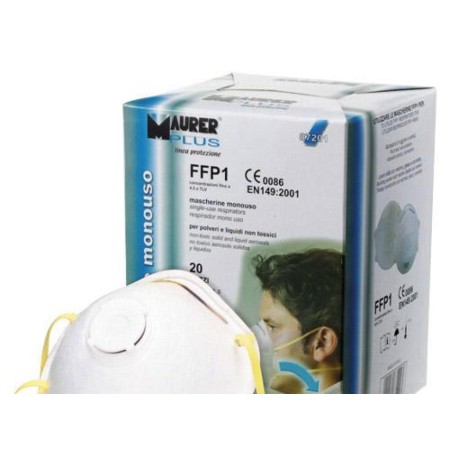 MASCARILLA MAURER FFP1S CON VALVULA  (CAJA 10)
