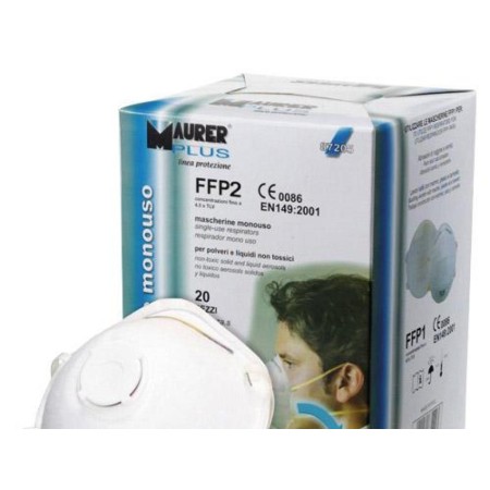 MASCARILLA MAURER FFP2S CON VALVULA   (CAJA 10UNIDADES)