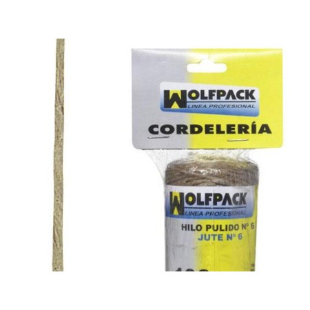 CUERDA HILO PULIDO Nº 6    (BOBINA 100 GRAMOS)