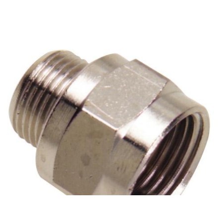 ADAPTADOR ALARGUE HEMBRA 3/8  -  MACHO 1/4  (BLISTER 2 PIEZAS)