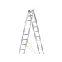 ESCALERA ALUMINIO 2 TRAMOS 8 + 8 PELDAÑOS
