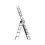 ESCALERA ALUMINIO INDUSTRIAL PRONOR 3 TRAMOS. 10 + 10 + 10 PELDAÑOS