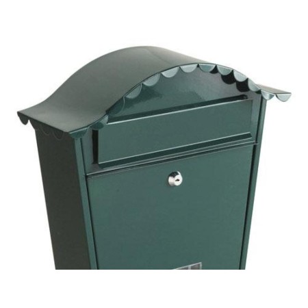 BUZÓN SATURNIA HOUSE CURVO JARDIN  VERDE 32X36X10 CM. 