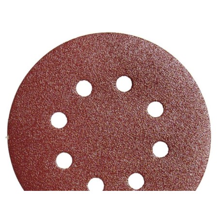 LIJA RECAMBIO VELCRO 125Ø  LRO 450 CON AGUJEROS.  GRANO 240.  10 PIEZAS