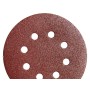 LIJA RECAMBIO VELCRO 125Ø  LRO 450 CON AGUJEROS.  GRANO 240.  10 PIEZAS