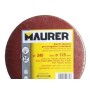 LIJA RECAMBIO VELCRO 125Ø  LRO 450 CON AGUJEROS.  GRANO 240.  10 PIEZAS