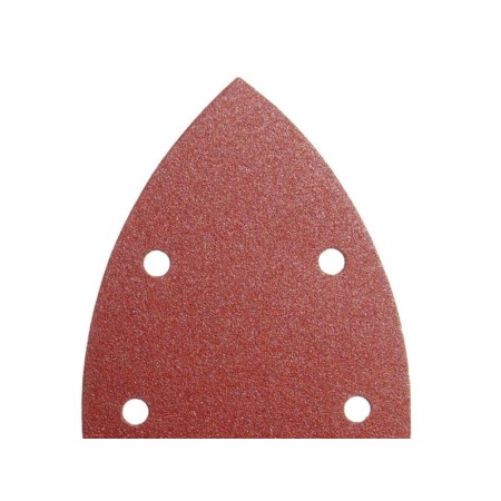 LIJA RECAMBIO DELTA LO105 CON AGUJEROS.  GRANO 80.  10 PIEZAS. 