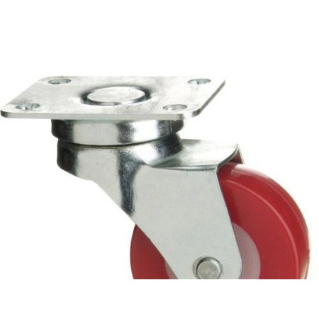 RUEDA POLIURETANO PLACA 60MM