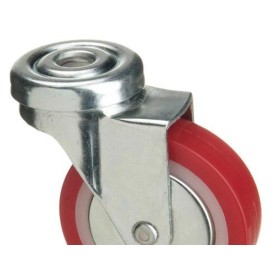 RUEDA POLIURETANO PASANTE 60MM