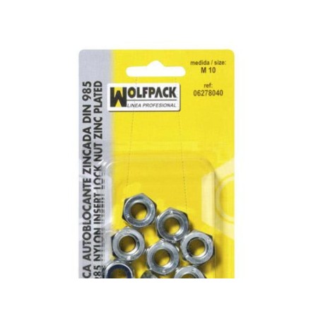 BLISTER TUERCA AUTOBLOCANTE DIN985 M04  (50 PIEZAS)