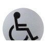 CARTEL ALUMINIO BAÑO MINUSVALIDOS Ø12 CM. 