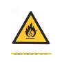 CARTEL PELIGRO DE INCENDIO 30X21 CM. 
