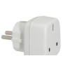 ADAPTADOR VIAJE - DE TOMA INGLESA A SCHUKO