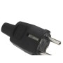 CLAVIJA TOMA TIERRA GOMA 4,8MM NEGRO  (INDUSTRIAL)