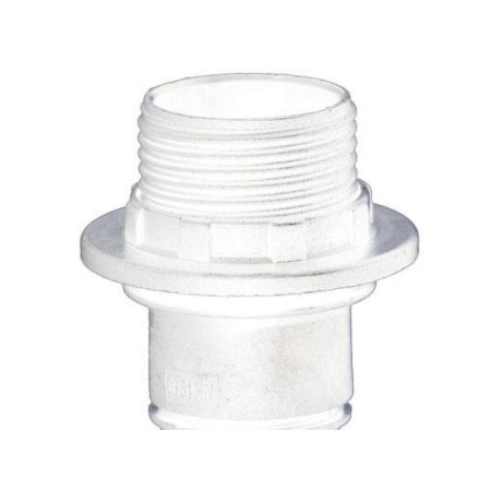 PORTALAMPARAS 4A E - 14 CON ROSCA  +  ARANDELA BLANCO