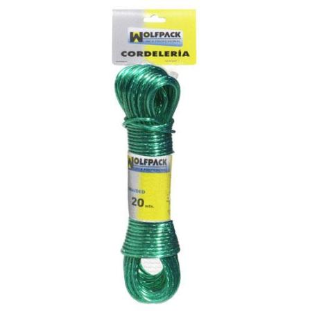 CUERDA PLASTIFICADA CABLE ACERO 3,0Ø  (MADERA 20MT)