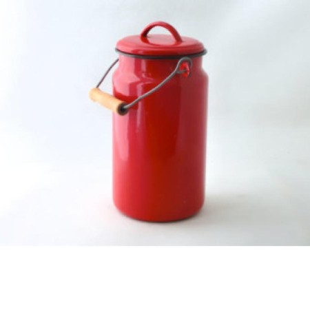 Cantaro-lechera esmalte rojo 2 lts.IBILI