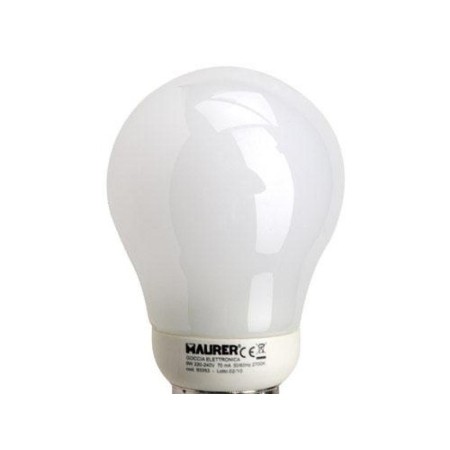BOMBILLA AHORRO STANDARD FLUORESCENTE E27 11W=55W LUZ CALIDA