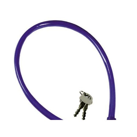 CABLE BICICLETA CON LLAVE   8 MM.   X 60 CM. 