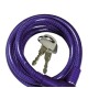 CABLE BICICLETA ESPIRAL CON LLAVE 8 MM.  X 150 CM. 
