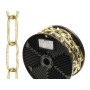 CADENA DECORATIVA GRABADA LATONADA 4,0X46 MM.  ROLLO 20 METROS