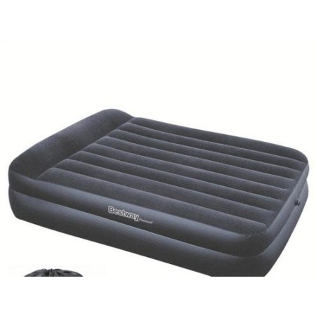 CAMA INFLABLE DOBLE CON BOMBA EXTERIOR 220V 203X152X48