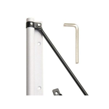 MUELLE PUERTA WOLFPACK ALUMINIO ANODIZADO BLANCO  (BLISTER 1 PIEZA)