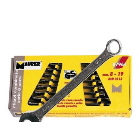 JUEGO LLAVES COMBINADAS MAURER  8 PIEZAS