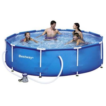 PISCINA REDONDA CON HIDROBOMBA ESTRUCTURA METÁLICA Ø305X76CM