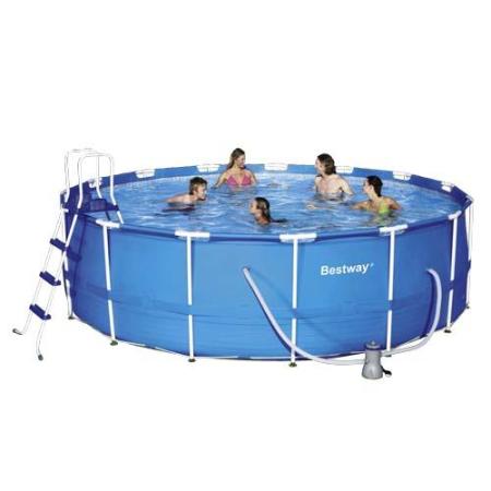 PISCINA REDONDA CON HIDROBOMBA ESTRUCTURA METALICA Ø457X122CM