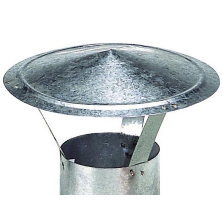 SOMBRERO GALVANIZADO PARA ESTUFA DE 130MM