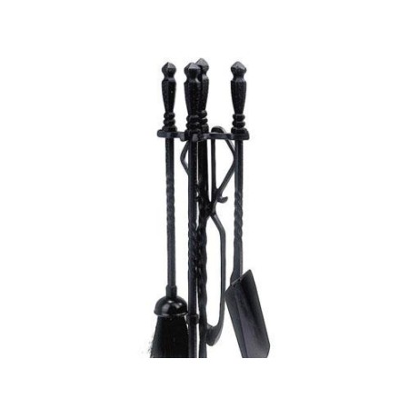 JUEGO ATIZADORES FORJADO DE COLOR NEGRO 59CM. 